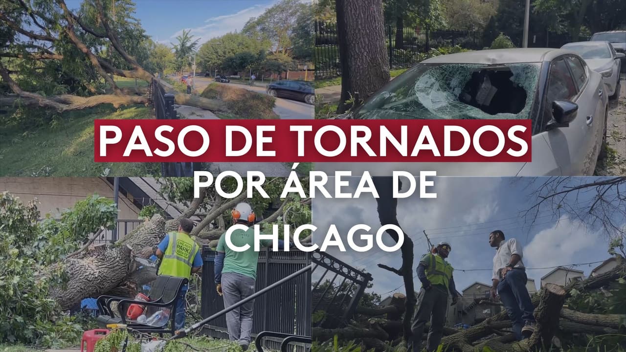 Confirman que 11 tornados impactaron área de Chicago: Uno de ellos causa grandes destrozos en Near West Side