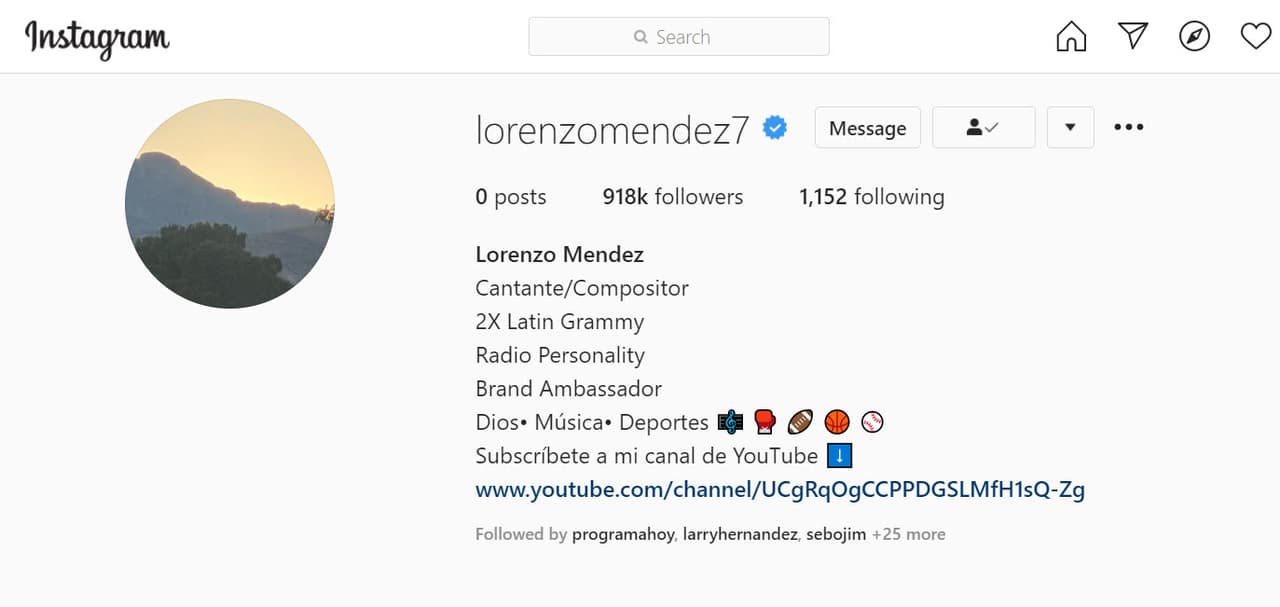 Este miércoles ya tuvo actividad en su perfil al cambiar el avatar. Tenía solo un fondo azul y ahora aparece un paisaje.