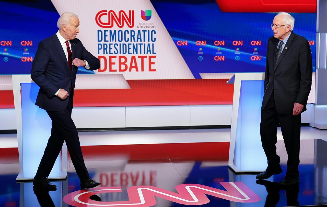 Sanders dijo que "debemos unirnos" para derrotar a Trump, al que calificó como "racista" y "mentiroso patológico". Biden aseguró que en caso de que el senador Sanders logre la nominación demócrata no solo lo apoyará sino que hará campaña activamente por él.