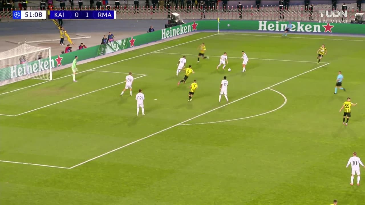¡GOL!  anota para Real Madrid. Kylian Mbappé