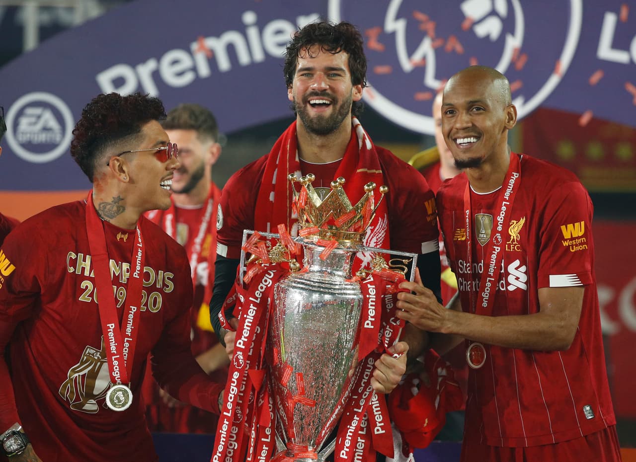 Las mejores imágenes de los festejos del los campeones de la Premier League 2019-2020.