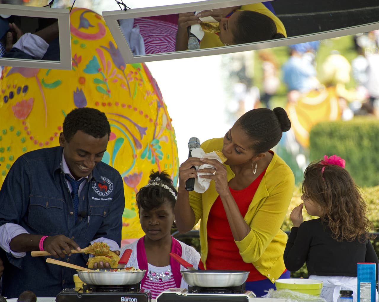 En algunos eventos, Obama ha dado pruebas de que los rellenos de los tacos pueden ser bastante sanos.