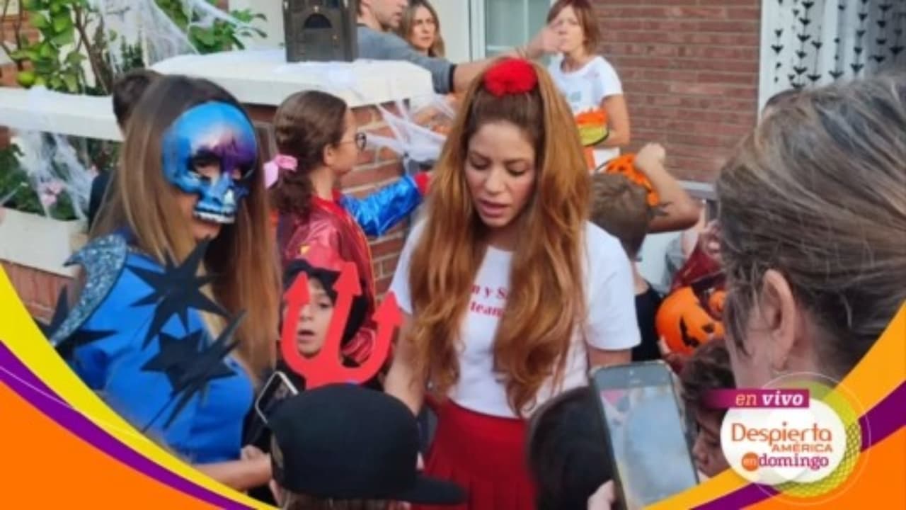 Así apareció Shakira disfrazada en una fiesta de Halloween.