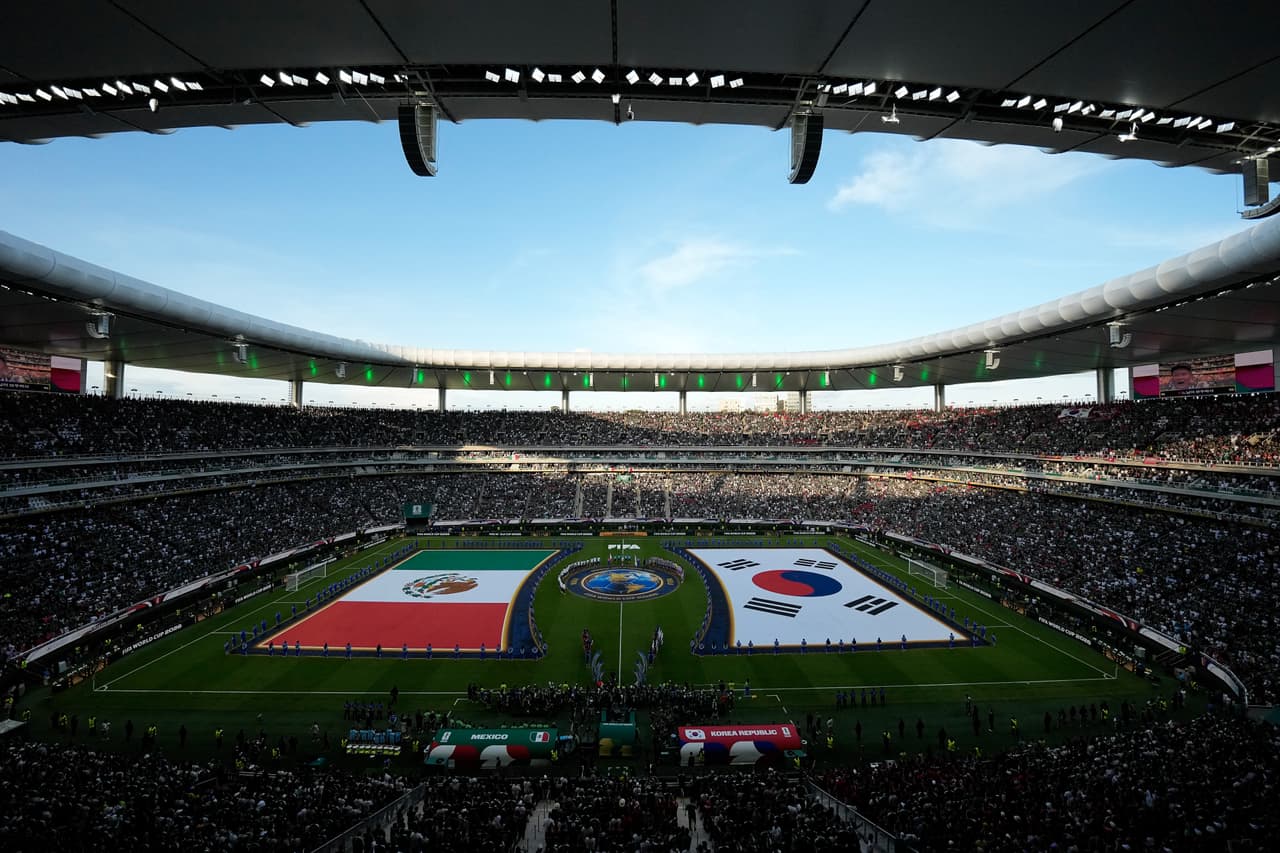 Vista general antes del partido de fútbol del Grupo A de la Copa del Mundo entre México y Corea del Sur en Zapopan, cerca de Guadalajara, México, el jueves 18 de junio de 2026.