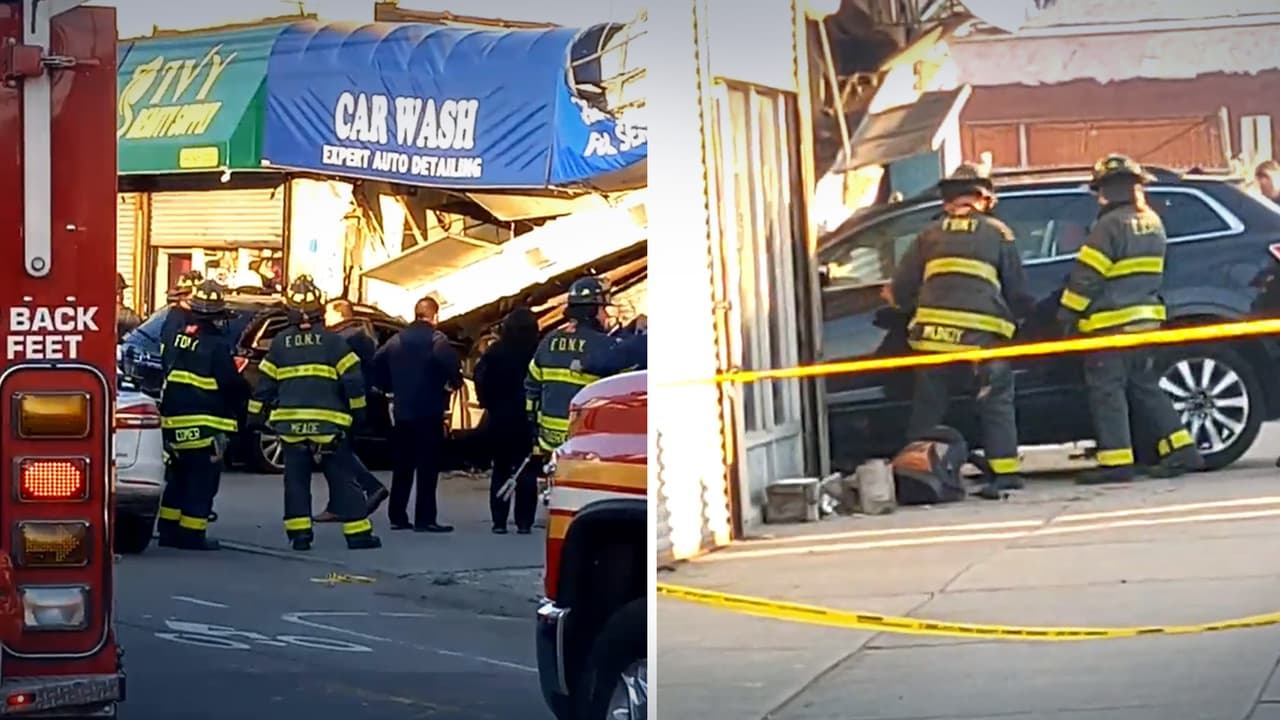 Al menos un muerto tras choque de vehículo con un negocio de lavar autos 