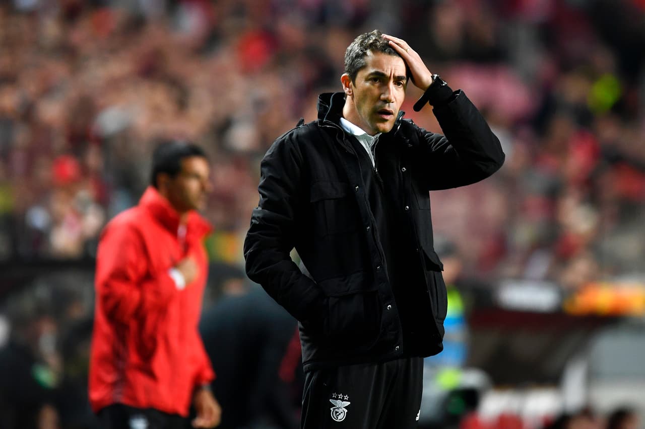 Bruno Lage dirigió al Benfica B desde julio del 2018. Asumió el cargo del primer equipo desde enero del 2019.