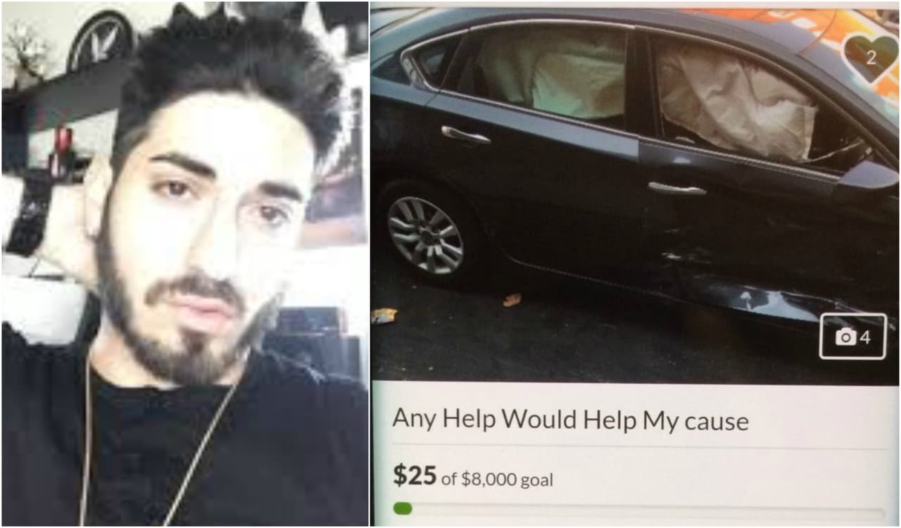 El hijo de Eduardo Yáñez sufre un accidente de automóvil y pide ayuda en internet