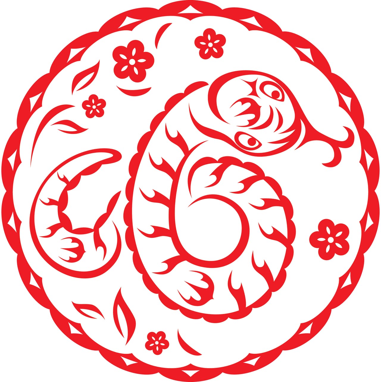 La Serpiente en el Mes del Gallo (del 22/23 de agosto al 22/23 de septiembre) (Los nacidos en 1941, 1953, 1965, 1977, 1989, 2001, 2013)