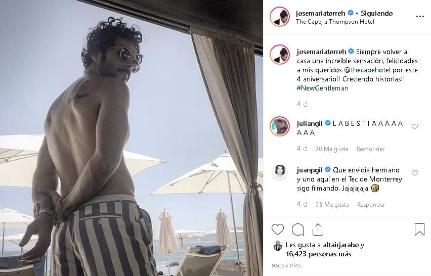 “Todas estas cosas que tienes con Instagram que la gente te comenta y que lo puedes leer, es muy simpático siempre, cada vez que subes una foto y hay como una retroalimentación [...]”, comentó el actor.