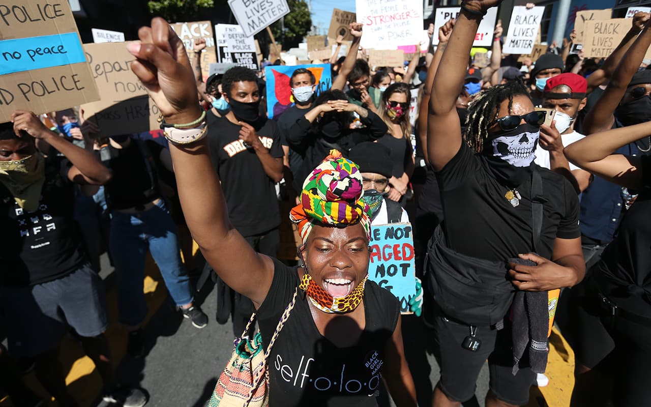 Protesta en San Francisco por muerte de George Floyd fue "abrumadoramente pacífica"