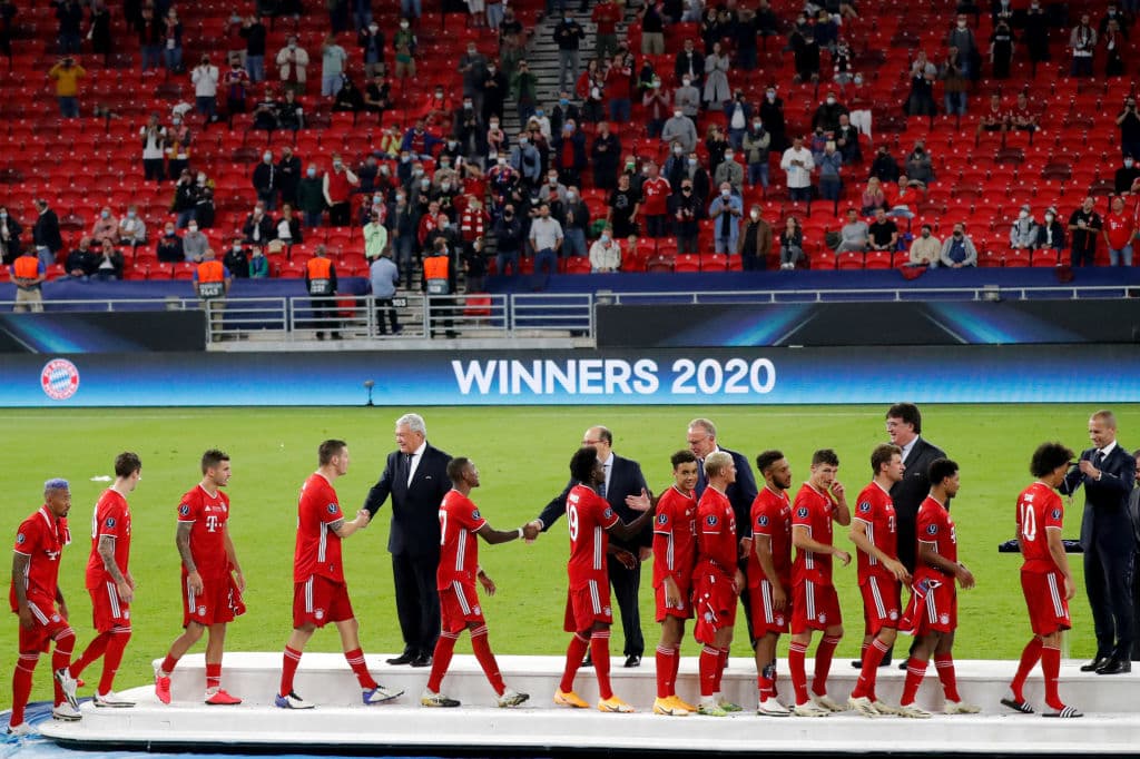 Los actuales campeones de la Champions League consiguieron su segundo título de la Supercopa tras derrotar al Sevilla.