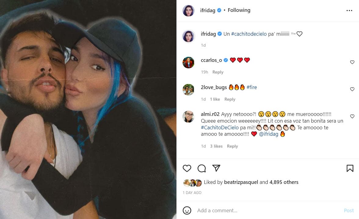 Frida Sofía y su supuesto nuevo novio.