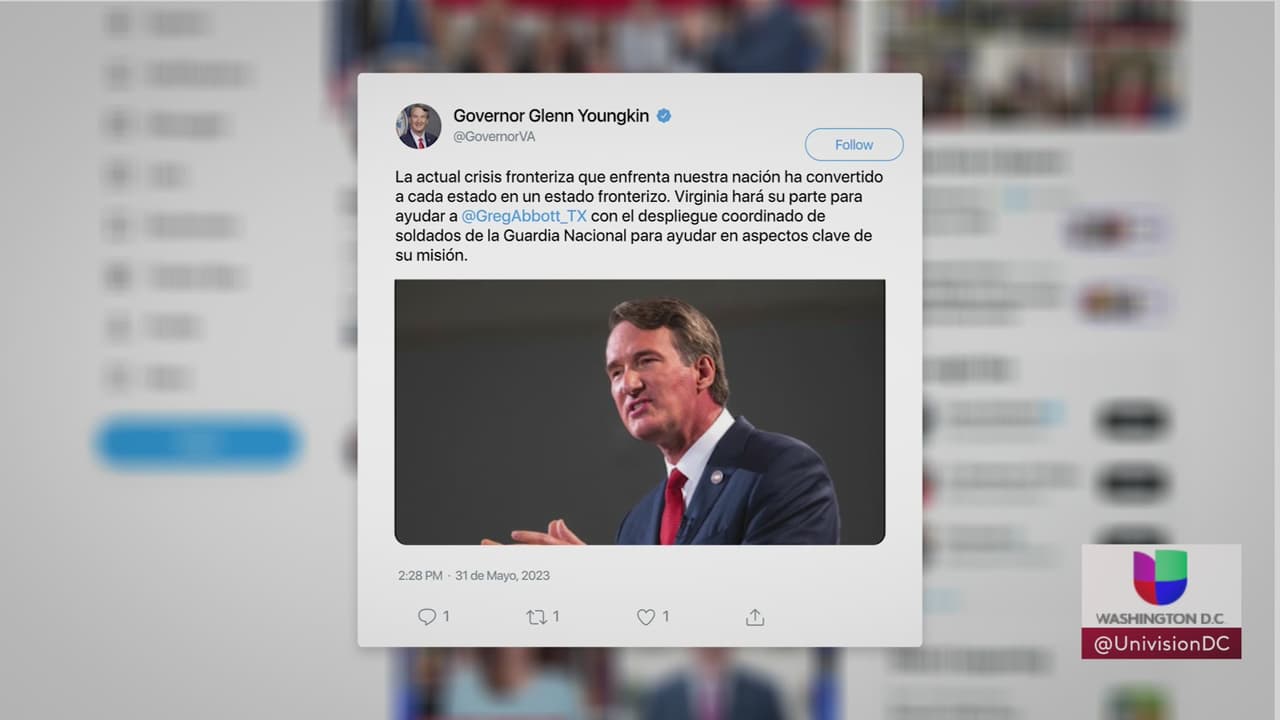 Gobernador de Virginia enviará a elementos de la Guardia Nacional a la frontera con México