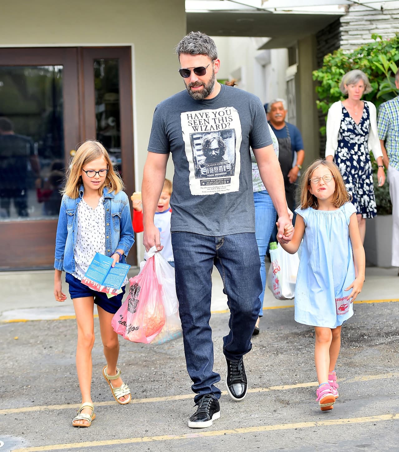 Tras su divorcio no se ha separado de sus hijos.