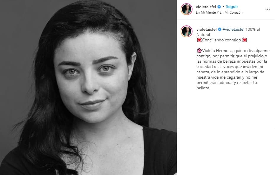 Tras evidenciar sus problemas emocionales, este 6 de octubre compartió una foto en blanco y negro en la que se mostró sin maquillaje.