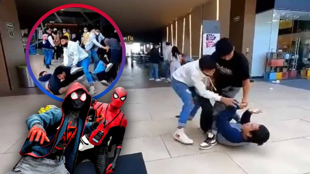 (Video) “A patadas en la cara”: Fanáticos de Spider-Man arman batalla campal en cines para conseguir boletos