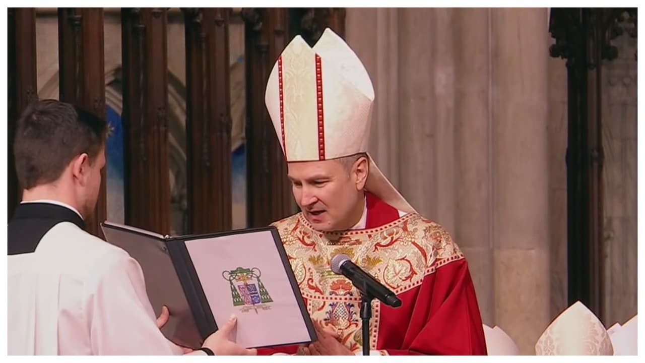 Papa León XIV envía carta al nuevo arzobispo de Nueva York, Ronald Hicks, durante su instalación