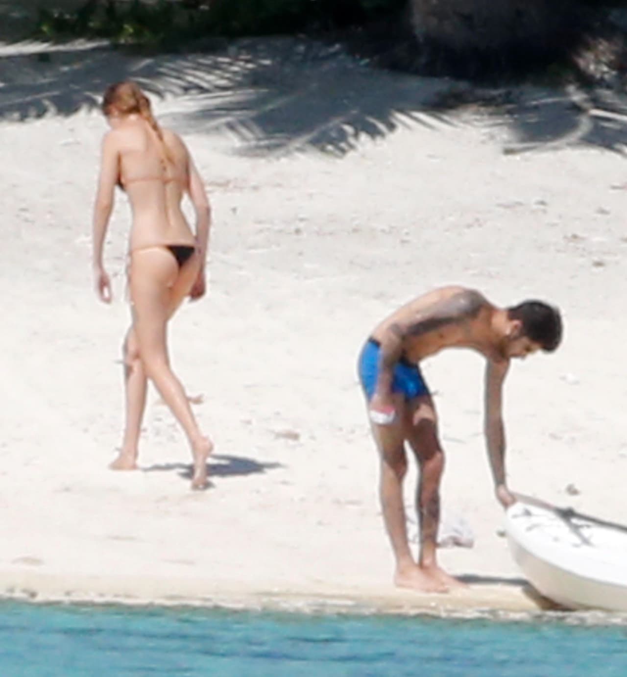 Después de un buen rato regresaron a la sombra para reposar.