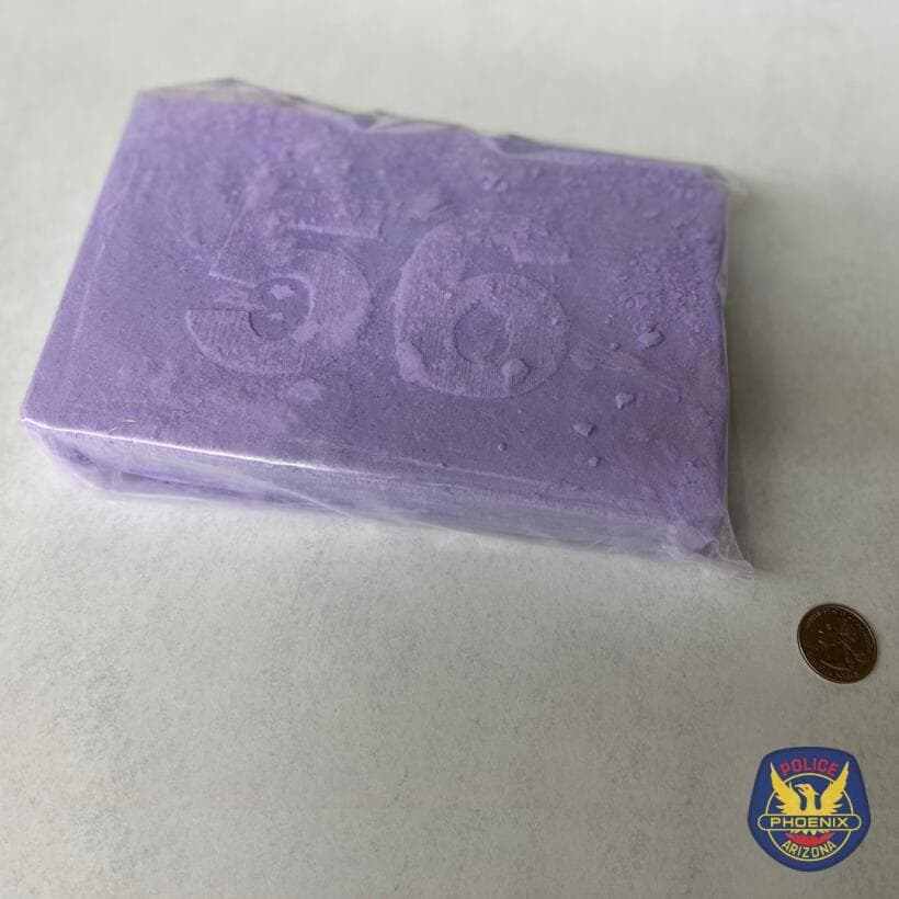 Otra forma de presentación que tomó fuerza este 2022 fueron los bloques de polvo de fentanilo, que también han sido confiscados a lo largo y ancho del territorio del estado.