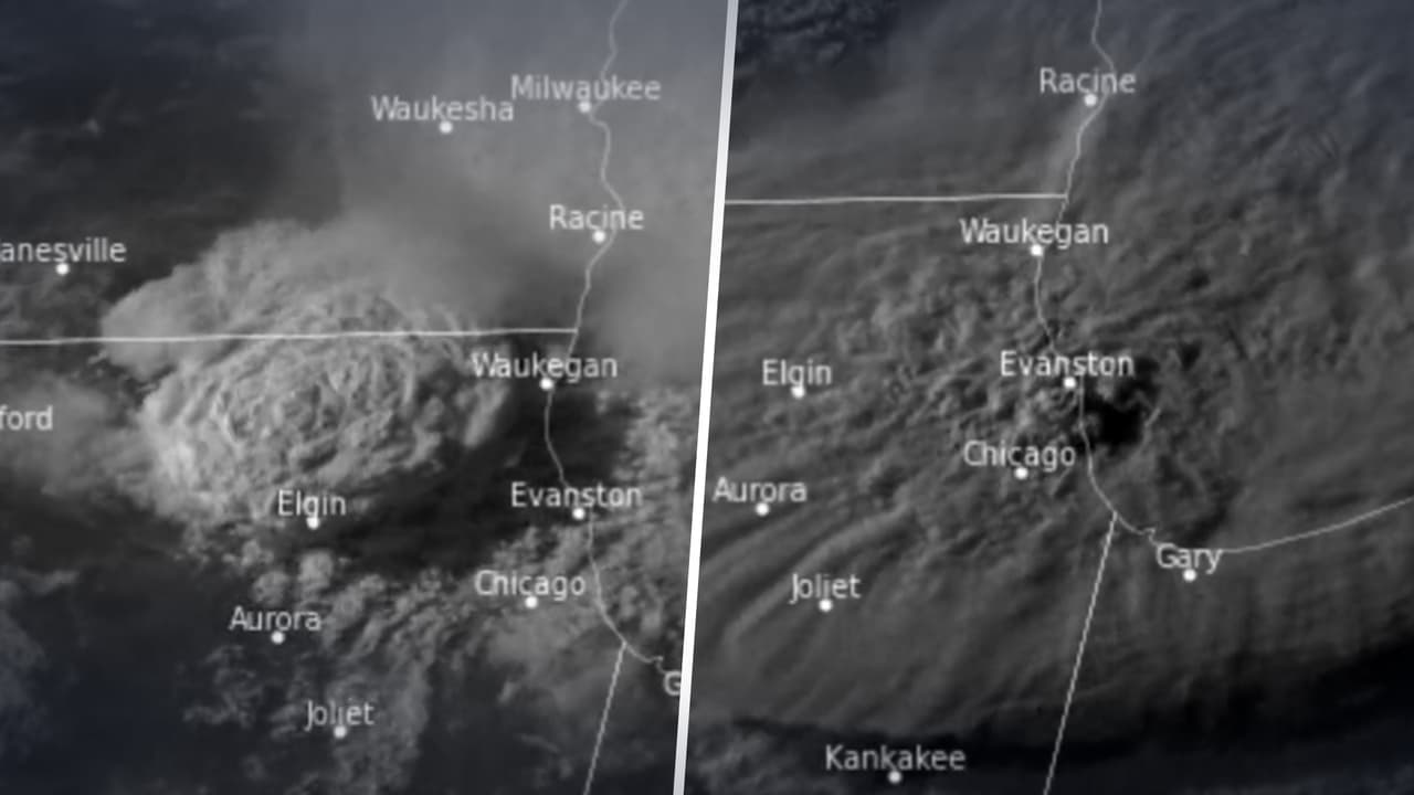 “Imágenes impresionantes": así se vio desde el espacio la "supercélula tornádica" que pasó por Chicago
