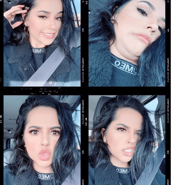 En otra ocasión, y después de varios días de no usar Instagram, la intérprete de 'Sin Pijama' sufrió para lograr la mejor selfie. Al final le quedó un collage muy divertido.