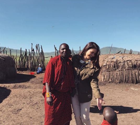 La presentadora Chinquinquirá Delgado se encuentra en África disfrutando de unas merecidas vacaciones.