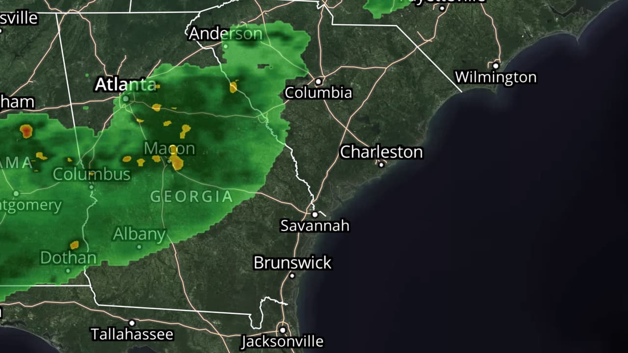 Georgia arranca la semana con lluvias: estos son los condados más afectados