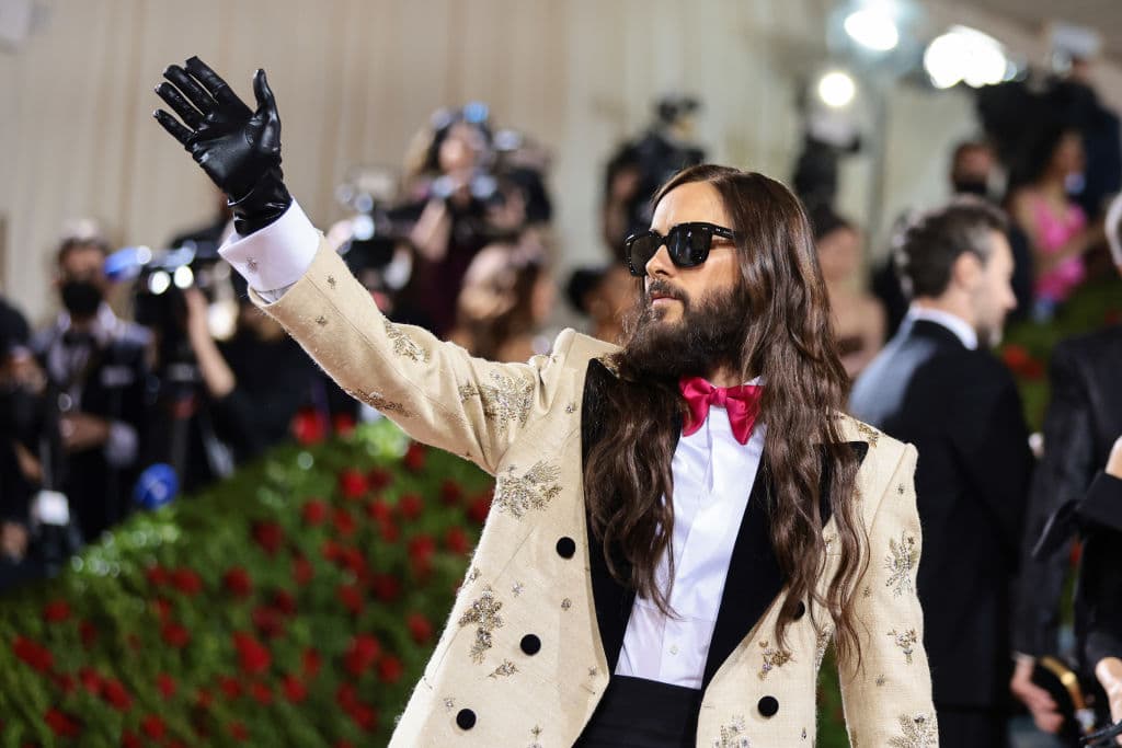 Jared Leto llegando al Met Gala 2022