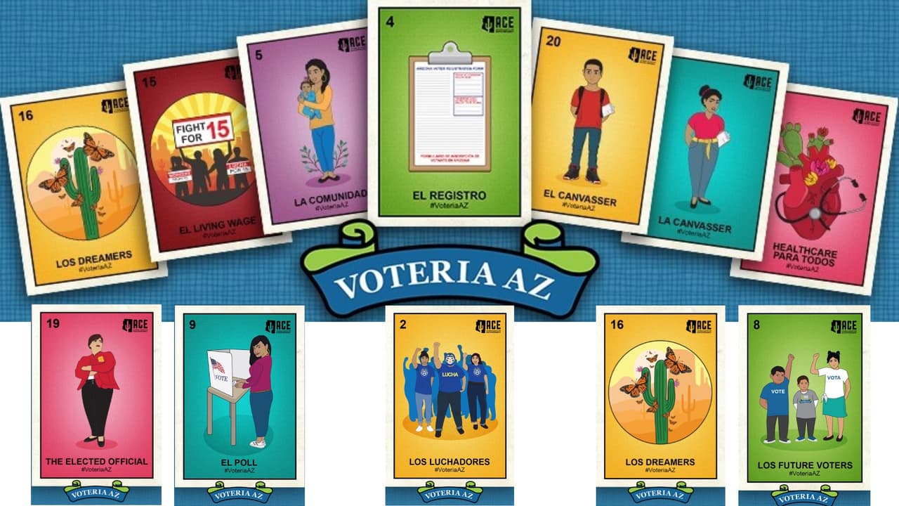 VOTEriaAZ es la innovadora campaña para promover el voto con tarjetas de la lotería mexicana