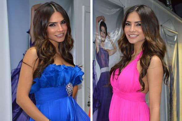 Pero antes de que hiciera su anuncio nos prometió que según el color del vestido sería el sexo del bebé.