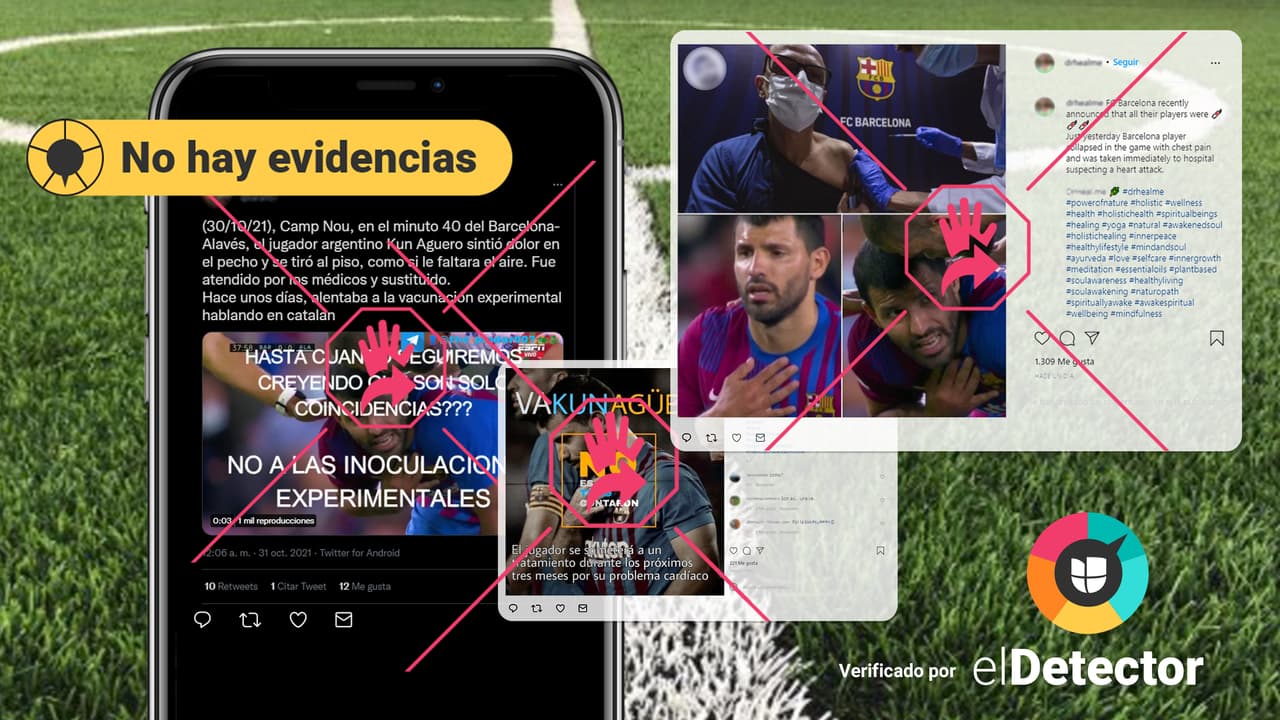 ¿La vacuna del covid-19 causó el malestar en el pecho del futbolista Sergio 'Kun' Agüero?