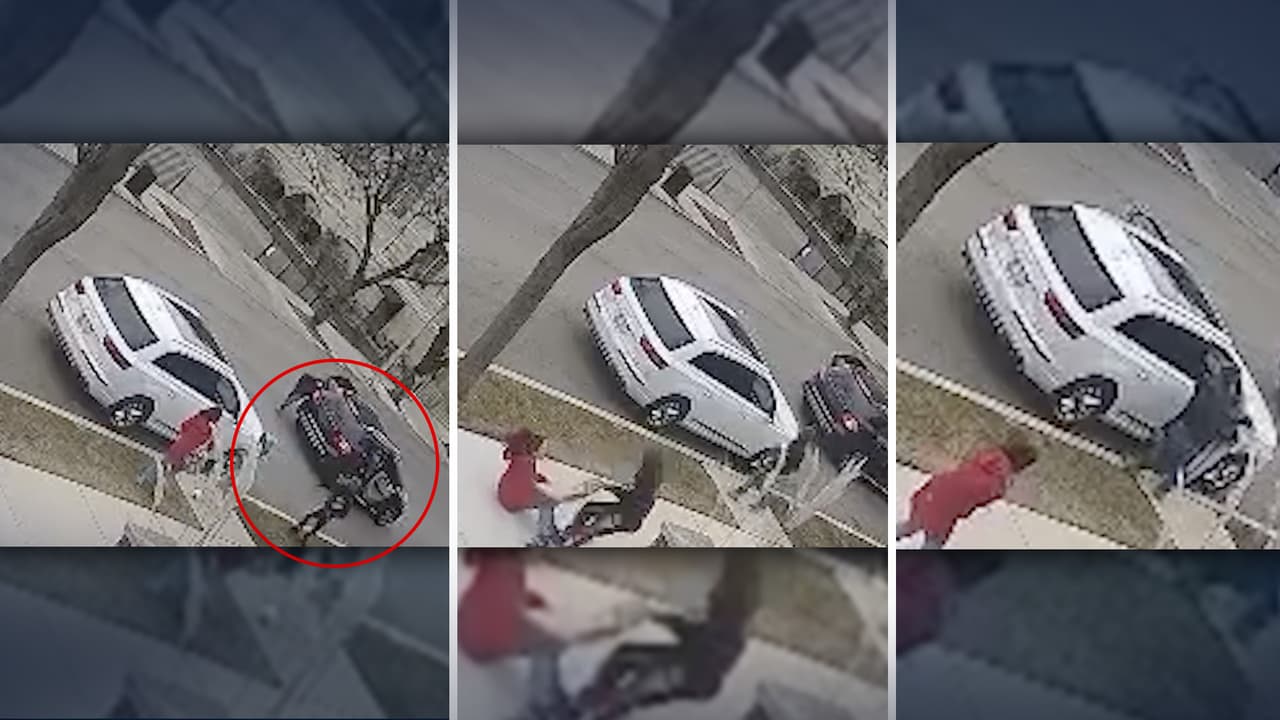 Asaltan a mujer afuera de su casa en Bridgeport. Roban su bolso, su auto y un video capta todo