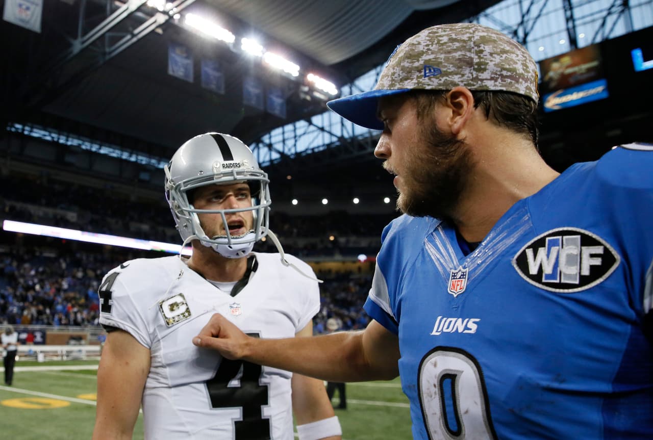 Sin embargo, los acuerdos millonarios recientes para 
<a href="https://translate.googleusercontent.com/translate_c?depth=1&hl=es&ie=UTF8&prev=_t&rurl=translate.google.com&sl=en&sp=nmt4&tl=es&u=http://www.nfl.com/player/matthewstafford/79860/profile&usg=ALkJrhjxF2K56Q0XNF6YmHmzCAlWiiRNsg">Matthew Stafford</a> ($ 27.0 millones anuales) y 
<a href="https://translate.googleusercontent.com/translate_c?depth=1&hl=es&ie=UTF8&prev=_t&rurl=translate.google.com&sl=en&sp=nmt4&tl=es&u=http://www.nfl.com/player/derekcarr/2543499/profile&usg=ALkJrhjm-XYQExL_Mu_T9KKJ-7vZgmSWmQ">Derek Carr</a> ($ 25.0 millones anuales) se acercan a un contrato de Garoppolo que volverá a caer en el paquete “básico” cuando los brazos de las grandes superestrellas obtengan los suyos.