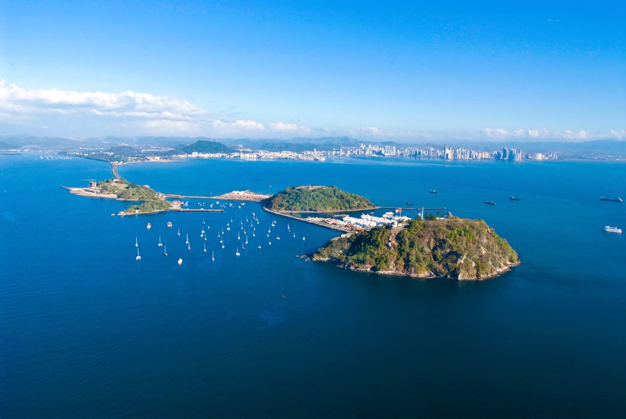 Aerial View of Amador Causeways