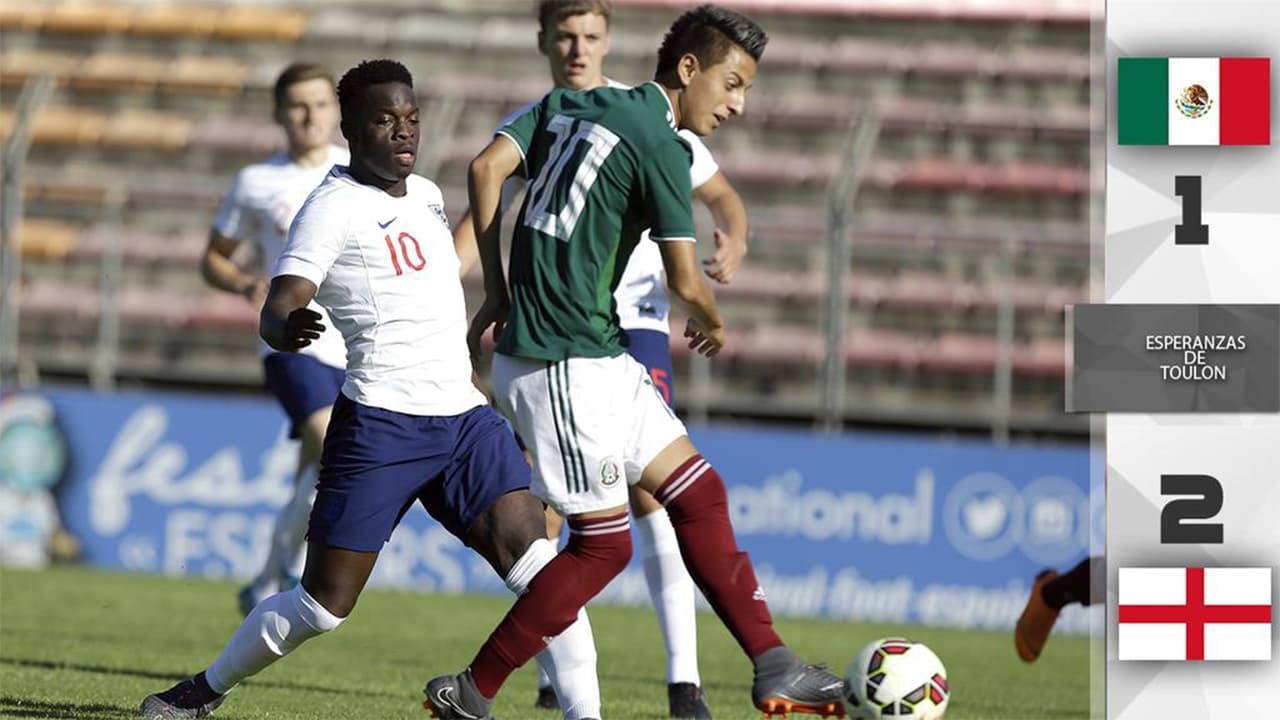 México perdió 2-1 con Inglaterra en la final del torneo Esperanzas de Toulon