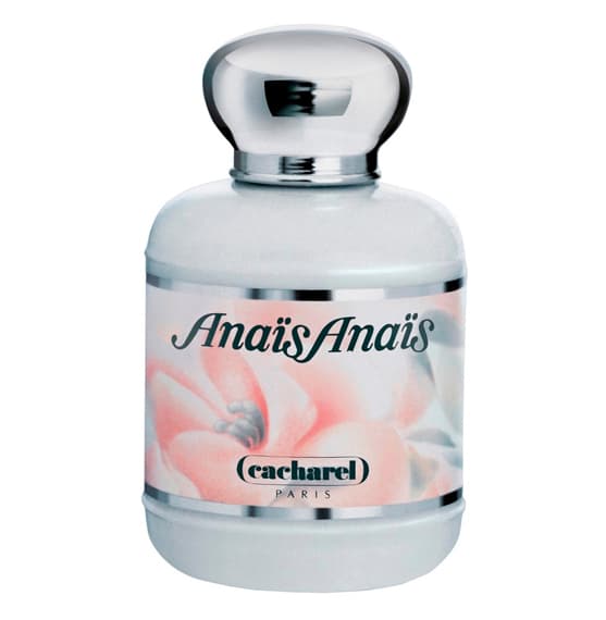 <h3> Anais Anais (1978) </h3>Su esencia floral pretendía ser la antítesis de los condimentados aromas del '
<i>hipismo'</i>, que entonces aún estaban vigentes. Pero, sobre todo, de la mujer decidida, dispuesta a conquistar el 
<a href="http://www.mimifroufrou.com/scentedsalamander/2011/02/cacharel_anais_anais_1978_perf.html ">mundo</a>. Sin embargo, detrás de su imagen inocente y romántica se percibió en la fragancia un carácter sensual y seductivo, que llevó a relacionarla con la polémica escritora Anais Nin.
<br>