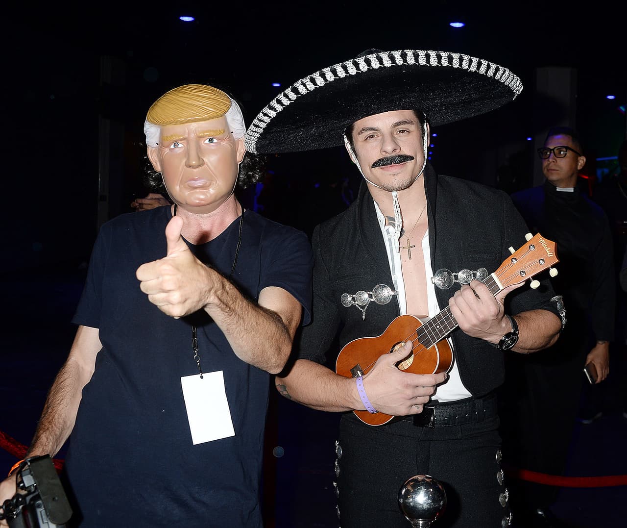 Estaba tan de buen humor que se retrató junto a Trump.