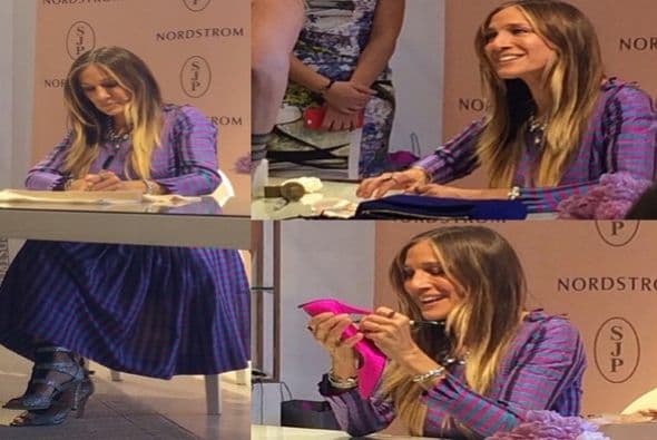 Sarah Jessica Parker creó una línea de zapatos inspirada en Puerto Rico, exclusivamente diseñada para la Isla. (fotos: Twitter)