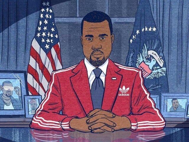 Esta imagen de Kanye West como presidente detonó un debate político en Twitter