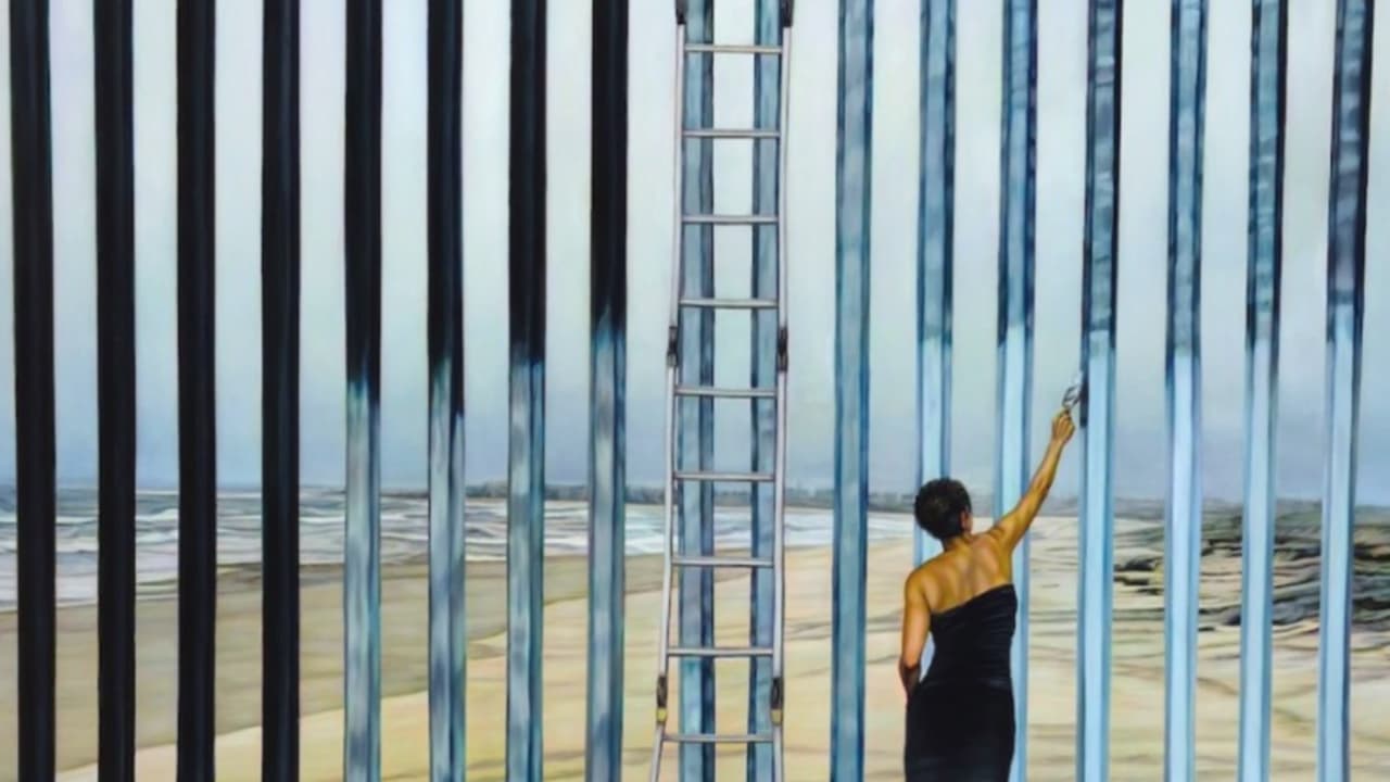 Ana Teresa Fernández pintó el muro fronterizo para unir con arte a los dos países