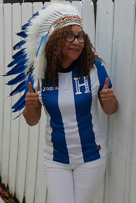 La usuaria Consuelo Walker también nos compartió su foto apoyando a la selección de Honduras @ShelloWalker