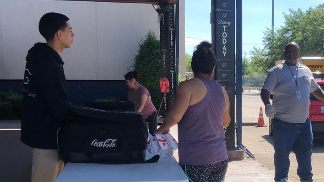 Varias comidas que se entregan son de restaurantes de comida rápida de la zona metropolitana de Houston.