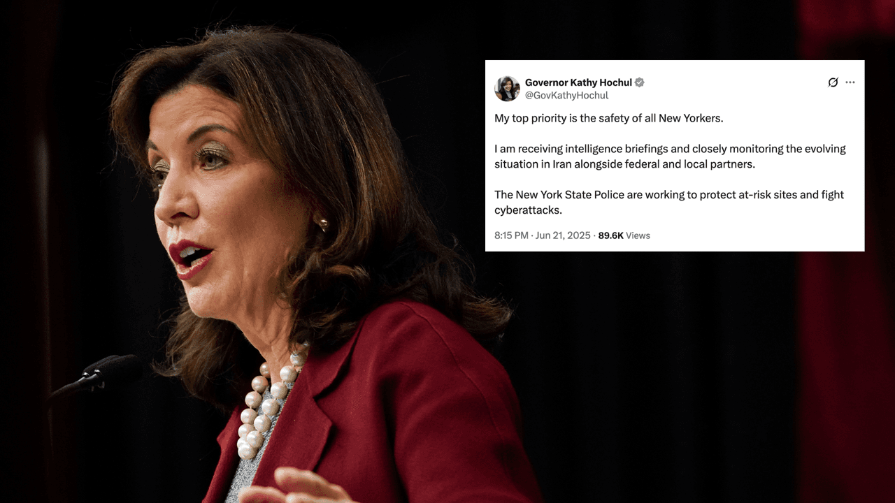<b>Kathy Hochul, gobernadora de Nueva York</b>
<br>Hochul dijo estar enfocada en la seguridad de los neoyorquinos y en prevenir ciberataques.