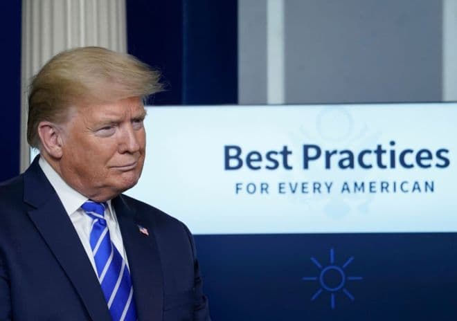 ¿Es Trump ahora un seguidor de la "Iglesia de la Lejía"?