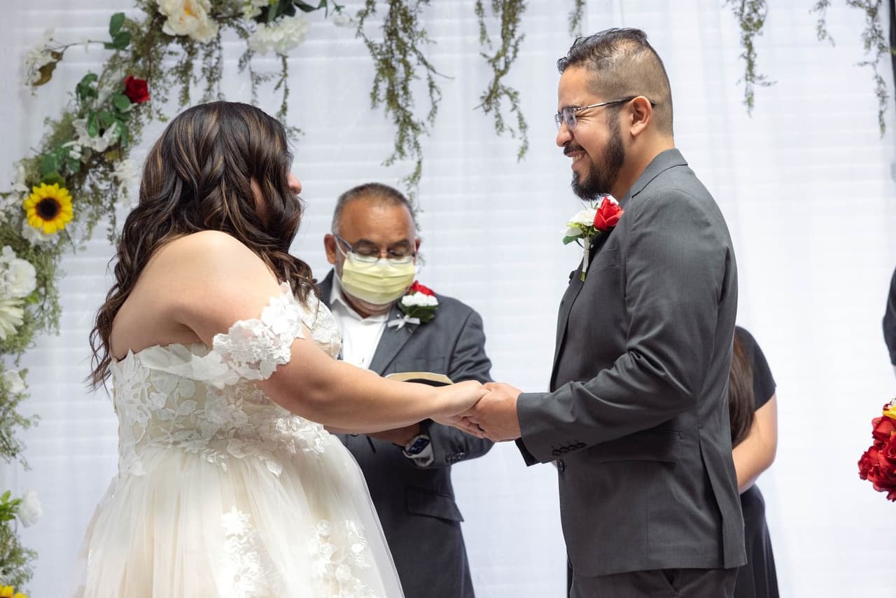 La emotiva boda fue el 8 de marzo, cuando José Antonio Ávila, el padre de Michelle, estaba hospitalizado.