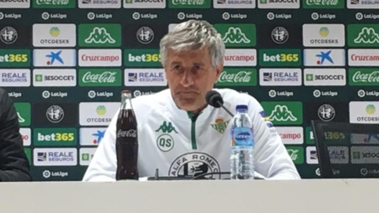 Quique Setién: “Diego tiene las mismas opciones que otros jugadores”