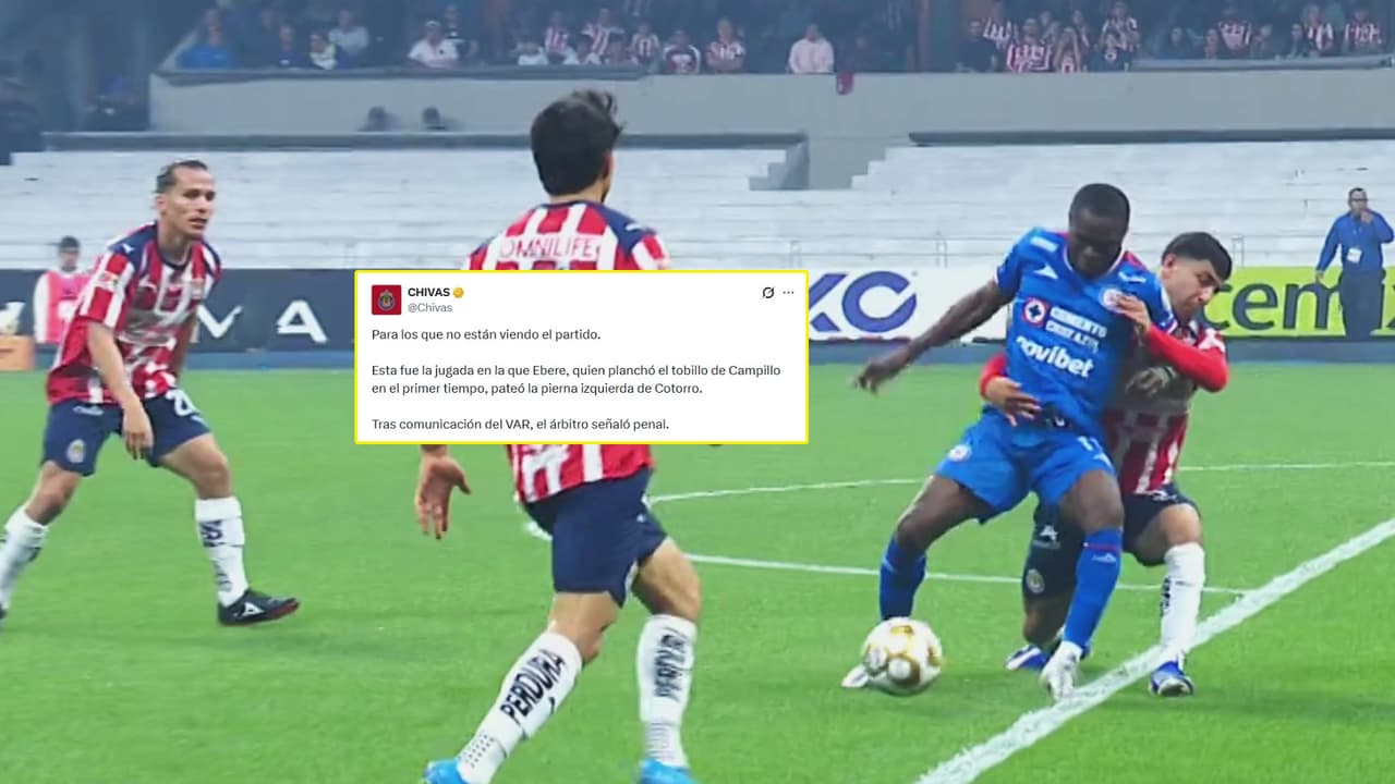 Así fue la queja de Chivas contra el árbitro por el penal marcado sobre Christian Ebere