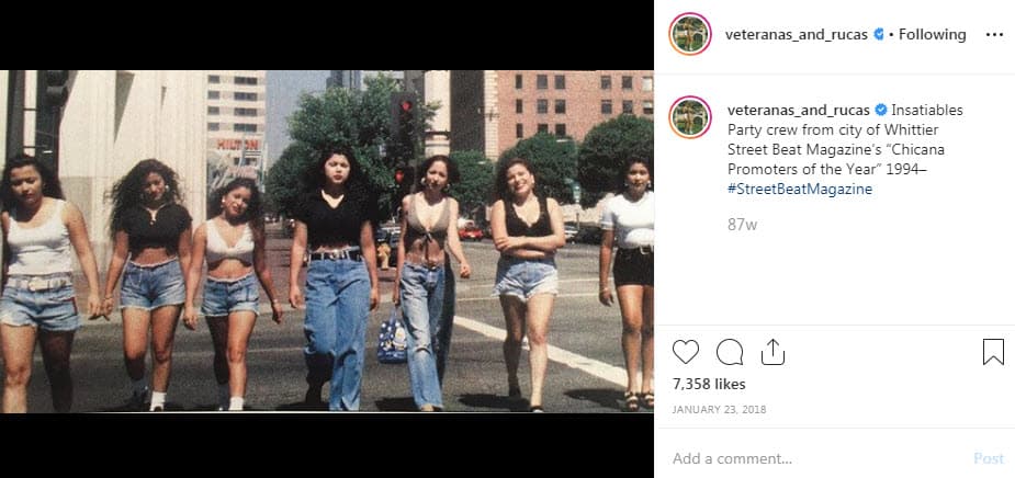 La moda era una parte crucial en el movimiento chicano de los 90's.