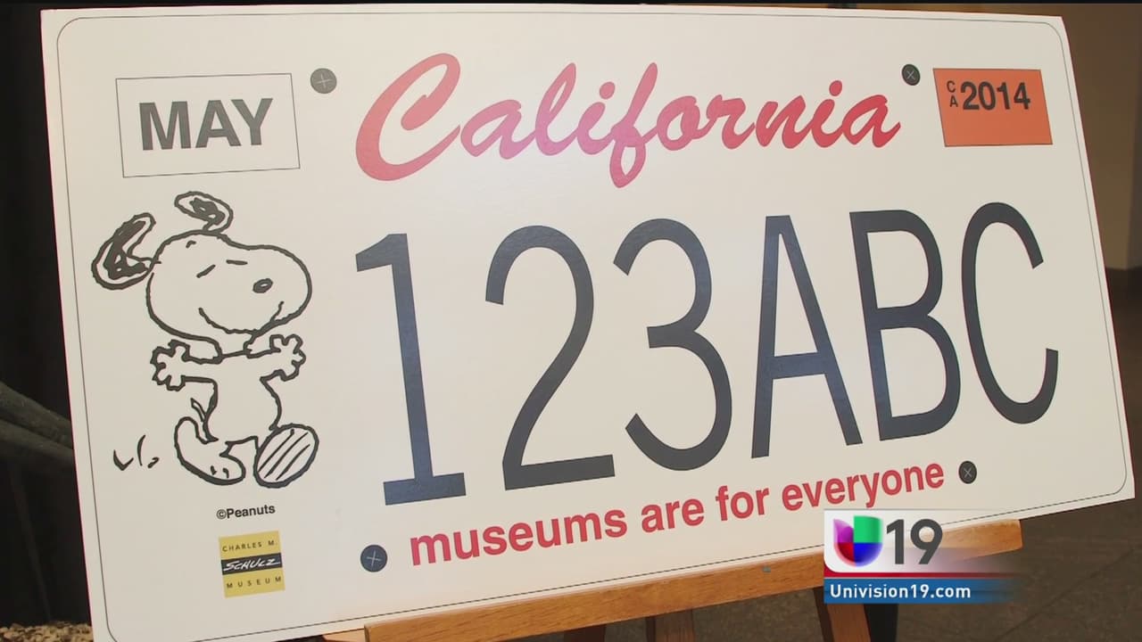 Californianos podrán tener a Snoopy en sus placas