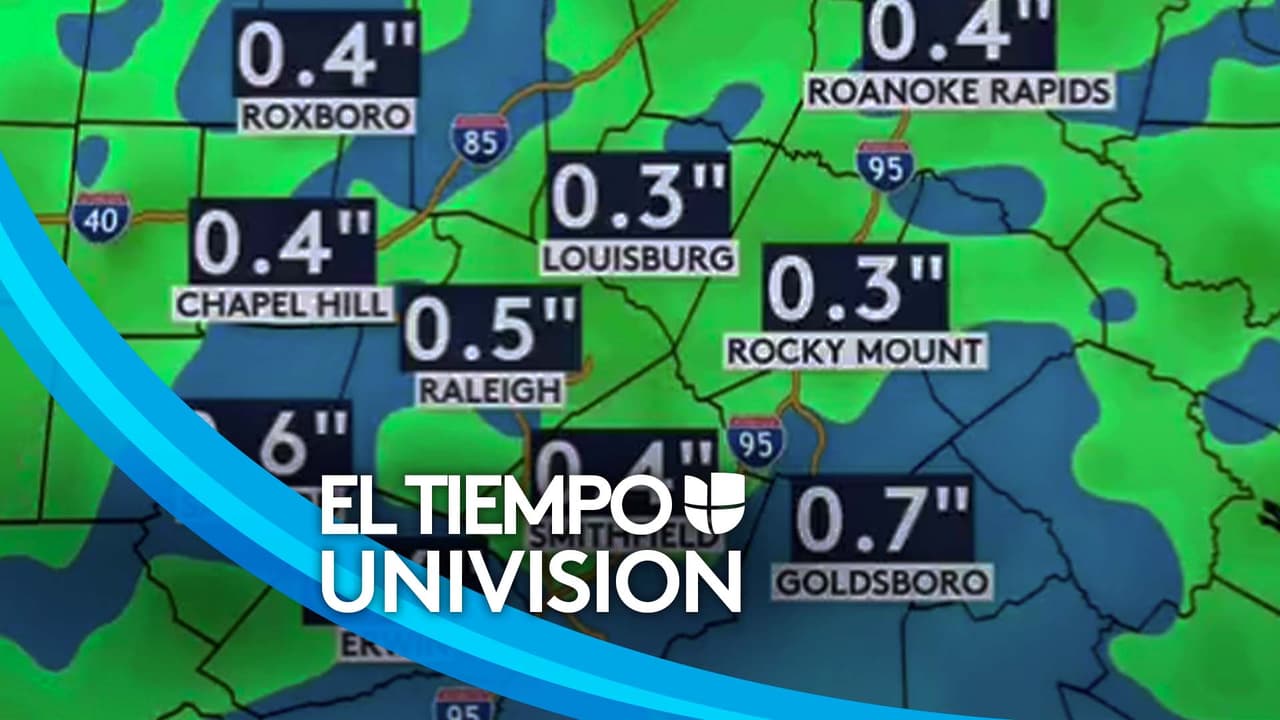 Tormentas eléctricas y lluvias: el pronóstico para las próximas horas en Carolina del Norte